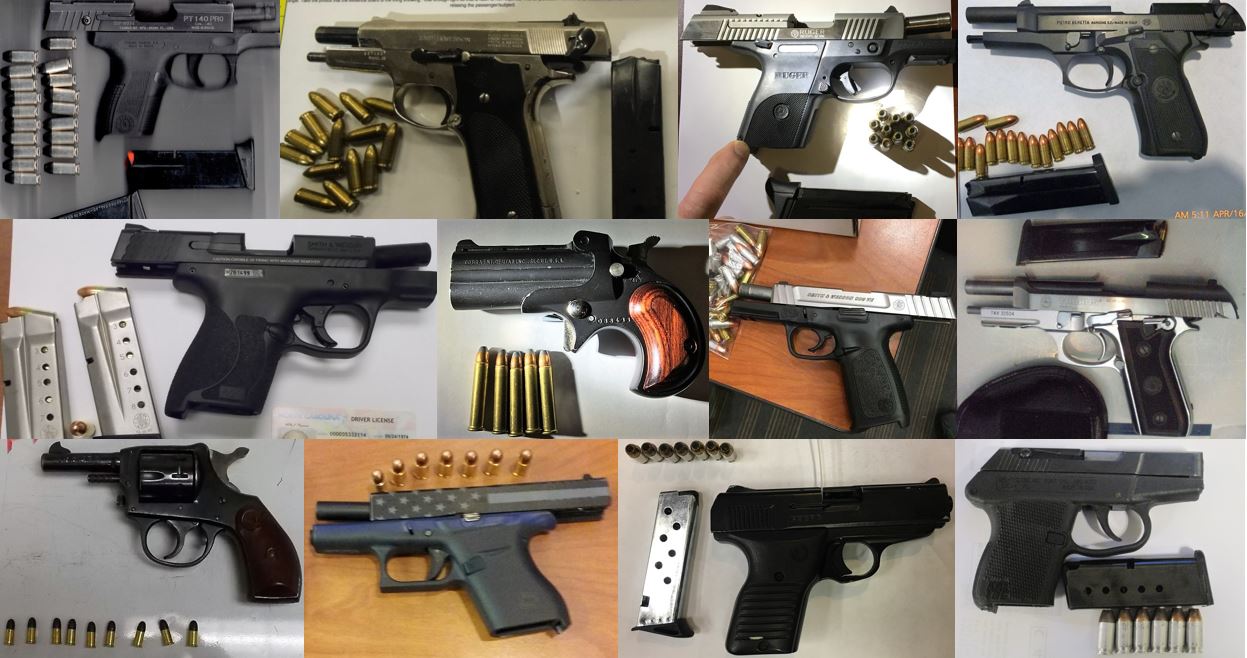 TSA discovered 79 firearms in carry-on bags around the nation last week. Of the 79 firearms discovered, 70 were loaded and 31 had a round chambered. 