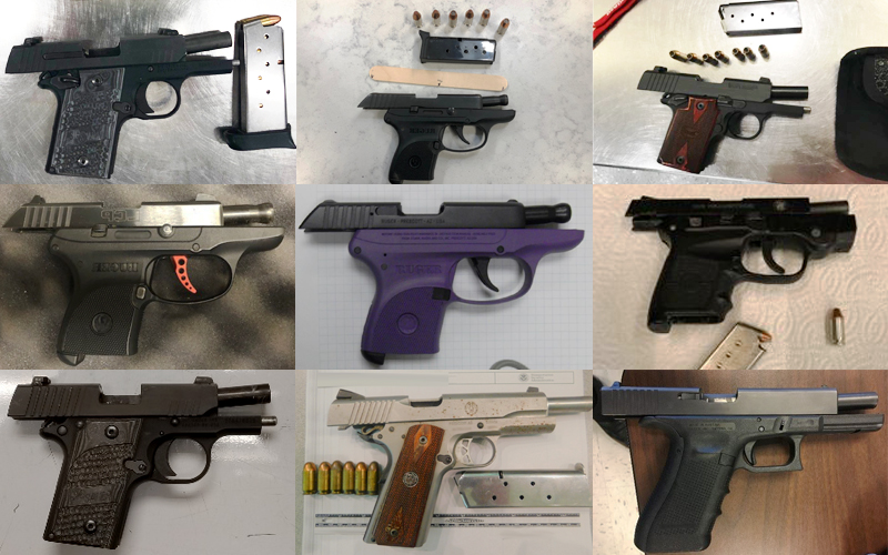 Firearms discovered by TSA from February 25 to March 3