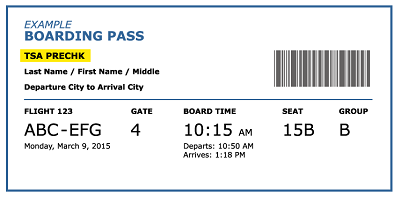 Boarding Pass example