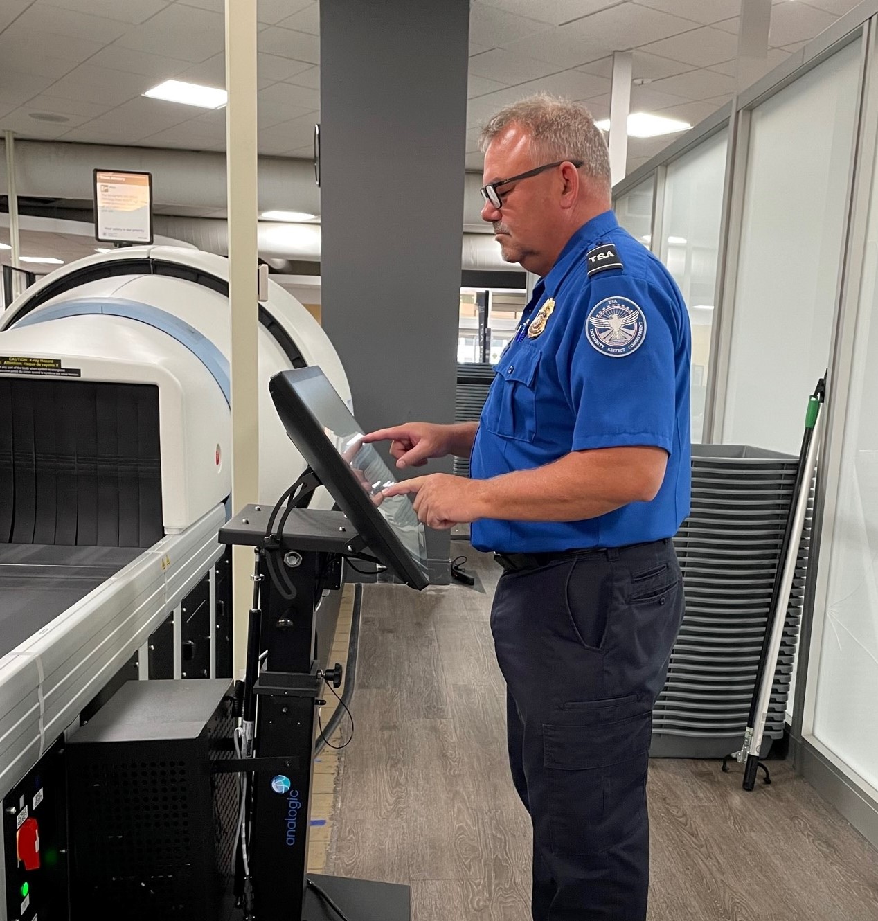 TSA checkpoint at Huntington Tri-State Airport now equipped with a new ...
