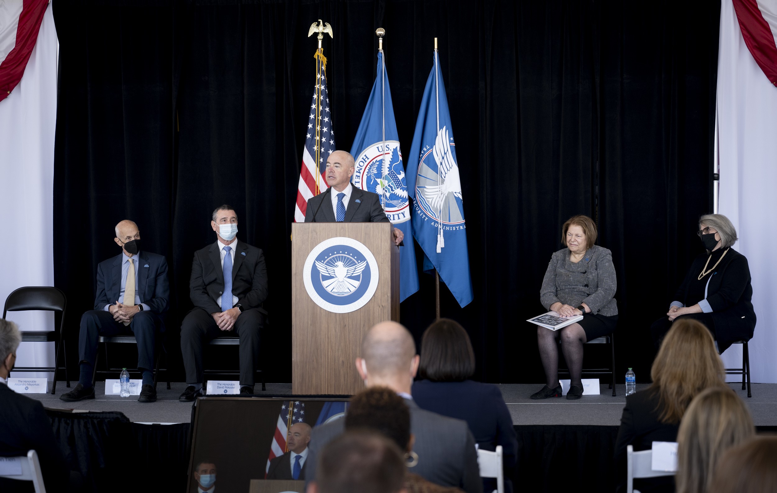 DHS Secretary Alejandro Mayorkas speaks at TSA's 20th Anniversary Ceremony 