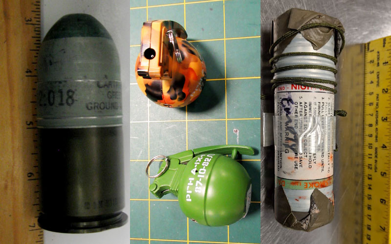 replica explosive items
