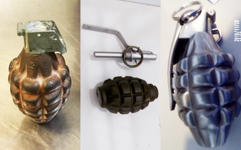 Grenades found at TSA checkpoints