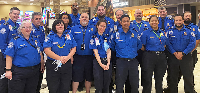 Reno International Airport team members. (Photo by April Torrez)