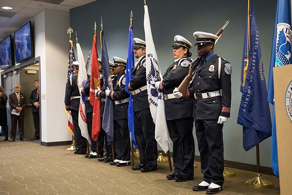 Color Guard at ceremony