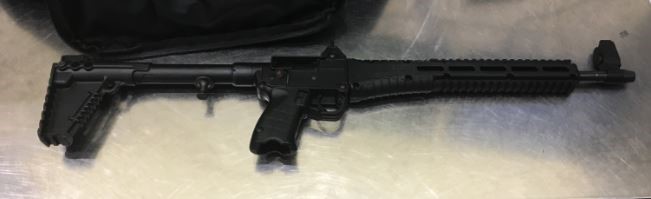 TSA officers prevented a man from bringing this rifle onto an airplane on Friday, October 12th at BWI Airport. (Photo courtesy of TSA.)