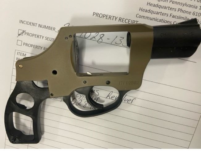 This handgun was detected by TSA officers inside a traveler’s carry-on bag on Oct. 28. (TSA photo)