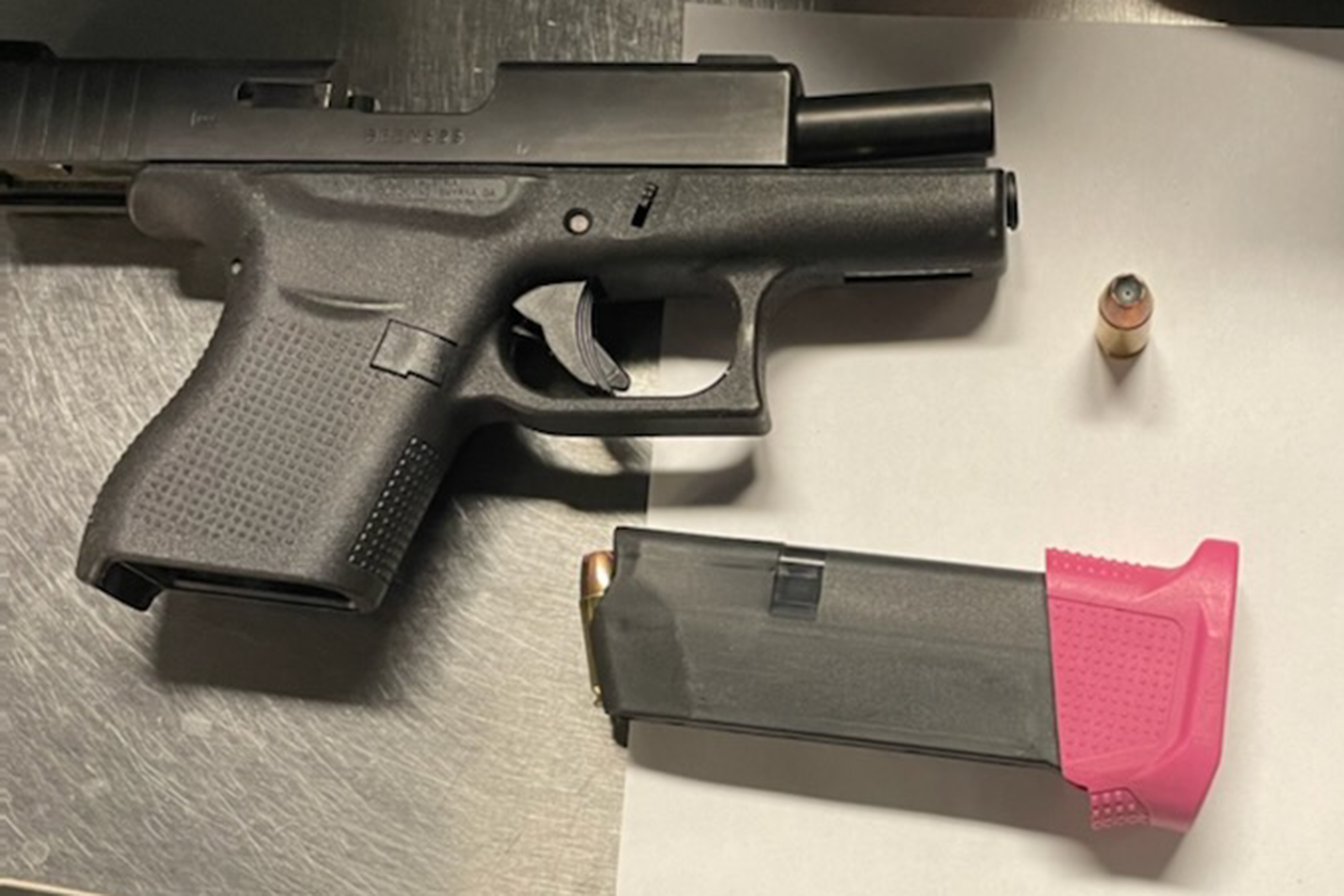 TSA officers prevented a man from carrying this loaded gun onto his flight at Pittsburgh International Airport on Saturday, Oct. 15. (TSA photo)