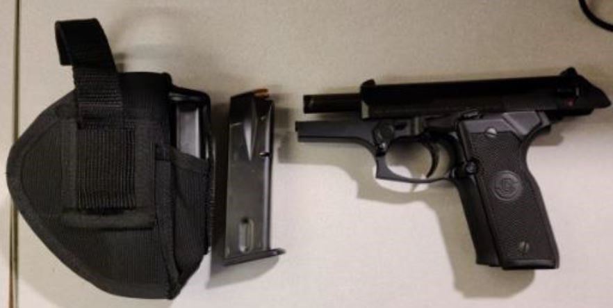TSA officers prevented a Wexford, Pa., man from carrying this handgun through the security checkpoint at Pittsburgh International Airport on March 24. (TSA photo)