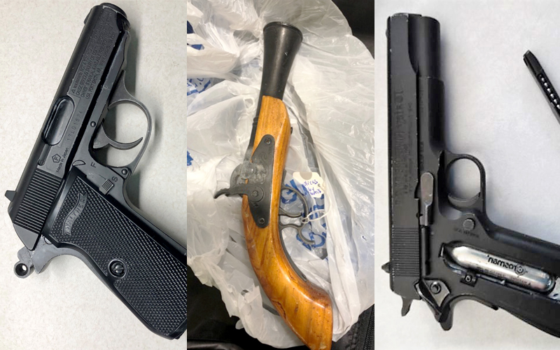 Replica Firearms discovered at airports