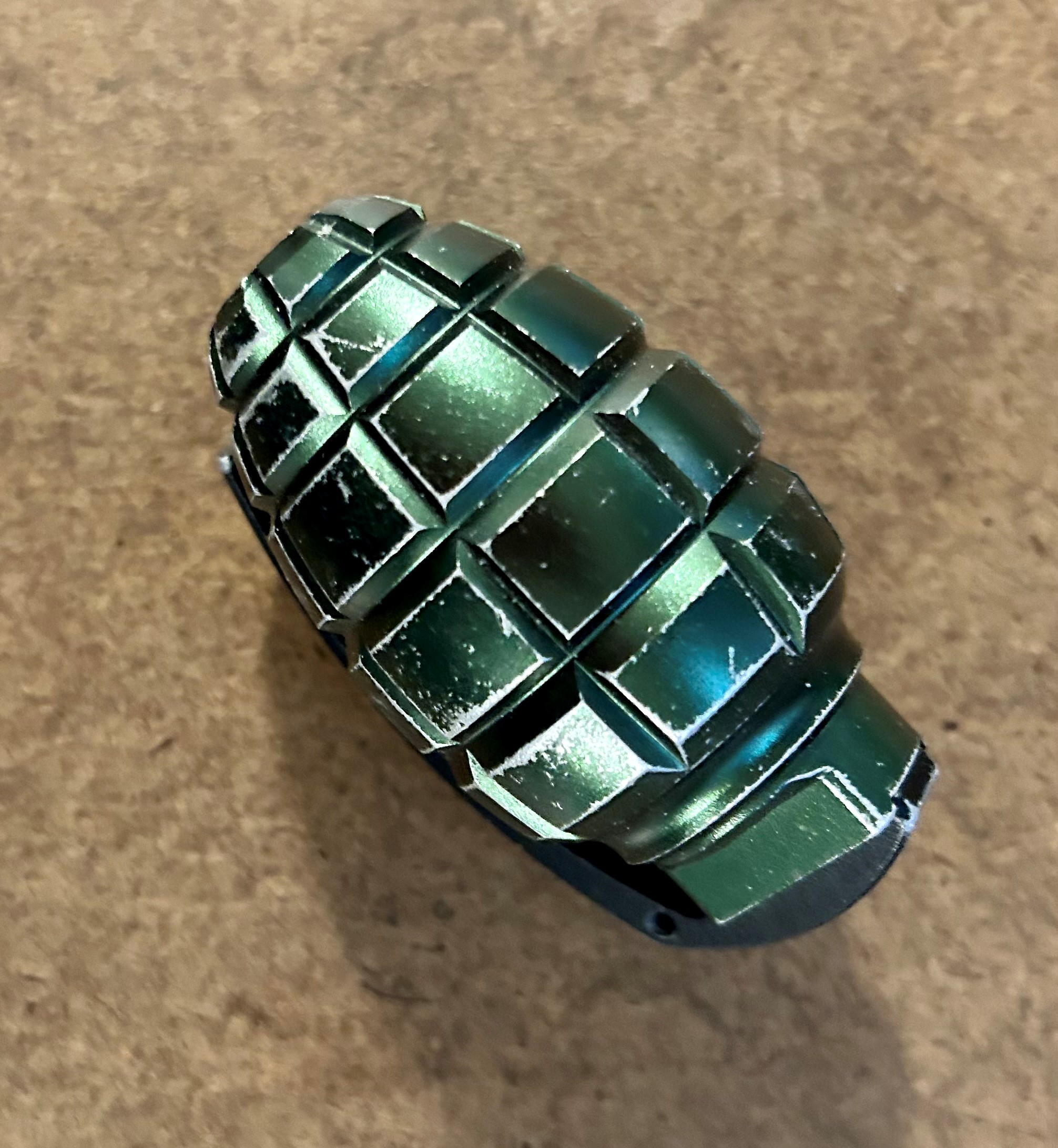 This replica hand grenade was removed from a carry-on bag at Frederick Douglass Greater Rochester International Airport. (TSA photo)