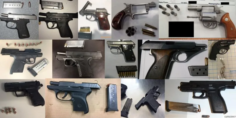 TSA discovered 86 firearms over the last week in carry-on bags around the nation. Of the 86 firearms discovered, 73 were loaded and 24 had a round chambered.