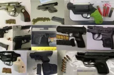 TSA discovered 72 firearms over the last week in carry-on bags around the nation. Of the 72 firearms discovered, 66 were loaded and 25 had a round chambered. Firearm possession laws vary by state and locality. 