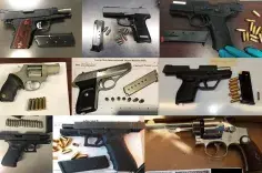 TSA discovered 64 firearms in carry-on bags around the nation last week. Of the 64 firearms discovered, 52 were loaded and 13 had a round chambered. 