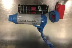 Pepper Spray concealed inside an inhaler