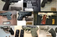 TSA discovered 84 firearms over the last week in carry-on bags around the nation. Of the 84 firearms discovered, 69 were loaded and 15 had a round chambered.
