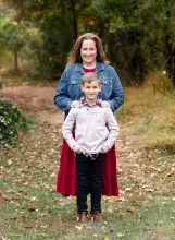 Human Capital Branch Chief Kathy Carnevale with her son, Sam.  (Photo courtesy of Kathy Carnevale)