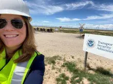 Deputy Administrator Holly Canevari at the TSA Surface Transportation Security Readiness Facility (STSRF) in Pueblo, Colorado. (Photo by Holly Canevari)