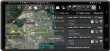 The Android Tactical Assault Kit (ATAK) interface system that DTI equipment utilizes in displaying the UAS event data that is captured
