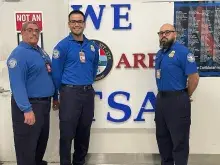 TSA Officers Darrell Nadal, Edgard Olivencia and Freddie Velez’s situational awareness kept transportation security secure and safe for the traveling public. (Photo courtesy of Kimberly Carter)