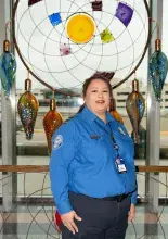 Will Rogers World Airport TSA Lead Officer Leah Park (Photo courtesy of TSA OKC)