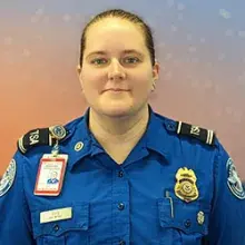 Lincoln Airport Lead TSA Officer Christina Boyd (Photo by Jeremy Schaefer)