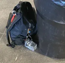suspicious looking bag