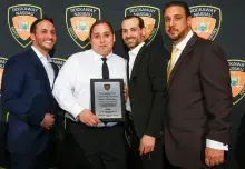 Albert Torres receiving an award for outstanding work throughout many years, working tirelessly to help the Rockaway peninsula community in Queens, New York.  (Photo courtesy of Albert Torres)