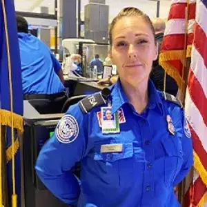 Austin-Bergstrom International Airport TSA Officer Esther Barrett (Photo by Ignacio “Nacho” Reyes) 