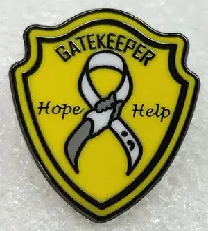 The pin designed and worn by TSA Team Nevada Gatekeeper team. “It’s simple, subtle but can be seen, which is what we expect of a Gatekeeper,” said Scott Hegyes, who leads Nevada’s OPR efforts.