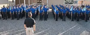 New TSA officers in training at the TSA Academy. (TSA file photo)