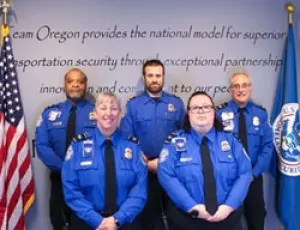 Five TSA officers from Oregon’s Portland International Airport
