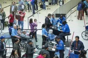 TSA Checkpoint and Lines