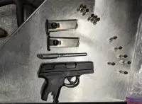 BOS TSO’s detected this loaded .380 caliber firearm along with twelve rounds on Friday, December 9, 2022. (TSA Photo)