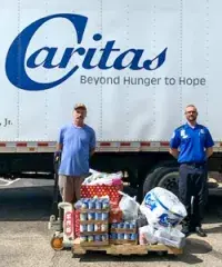 Food donations to Caritas photo