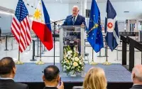 U.S. Rep. Greg Pence welcomes the delegation to Indiana and praises the international partnership. (Photo by Amanda Adams)