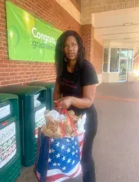 TSA Investigations Management Assistant Roxane Jett helps protect Atlanta’s environment by recycling. (Photo courtesy of Roxane Jett)