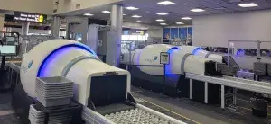 Computed tomography scanners at Albany International Airport. (TSA photo)