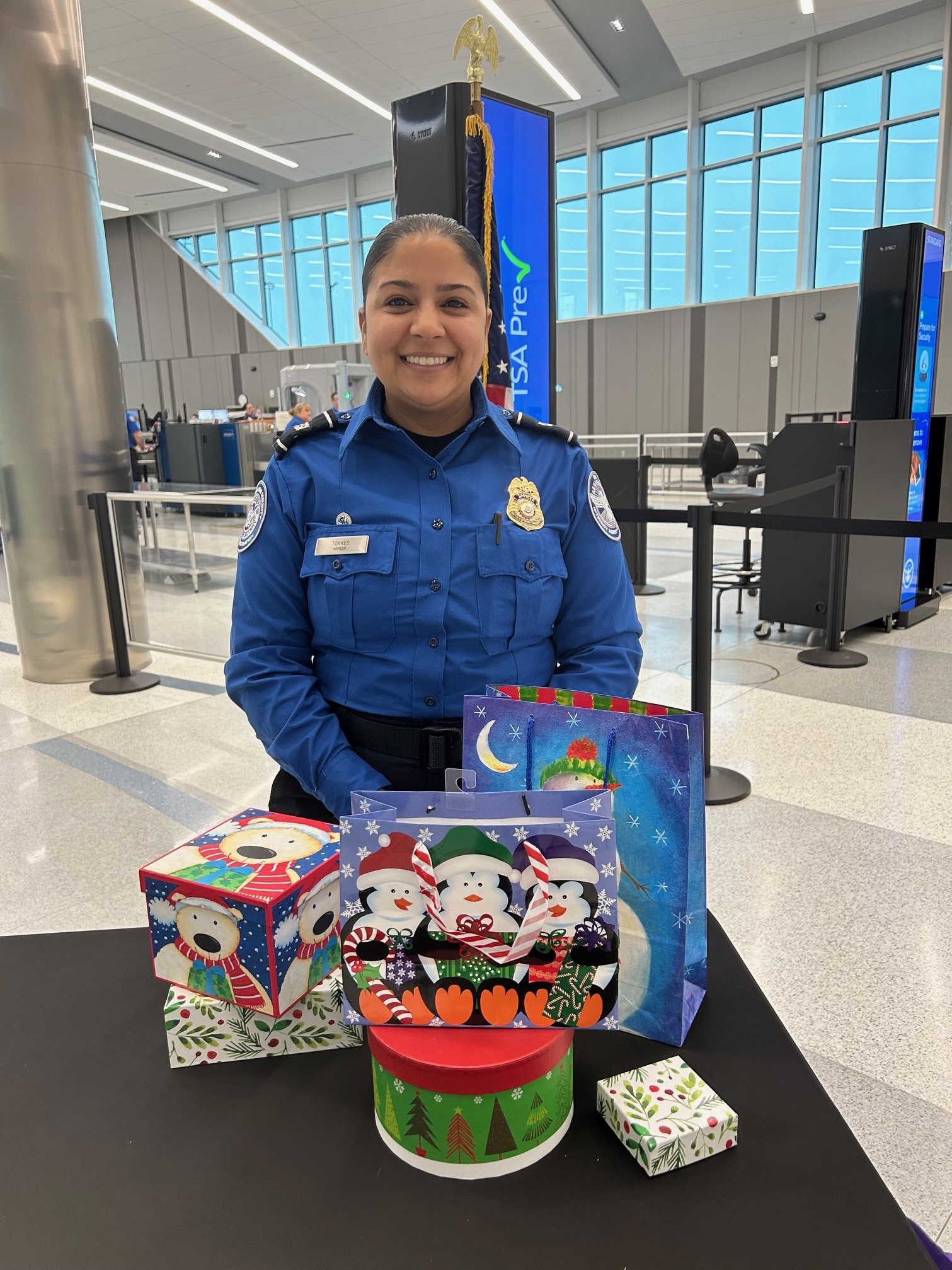 Use of gift boxes and gift bags are recommended for traveling with gifts. (TSA photo)