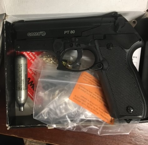 A TSA officer detected this pellet gun in a traveler’s carry-on bag at Trenton-Mercer Airport on Dec. 18. (TSA photo)